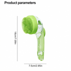 Nuvixaa 2-in-1 Pet Bath Brush with Soap Dispenser
