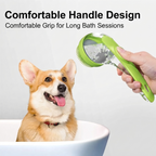 Nuvixaa 2-in-1 Pet Bath Brush with Soap Dispenser